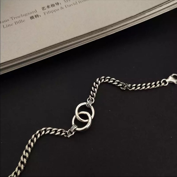 925 sterling silver link chain bracelet - Picture 5 of 7